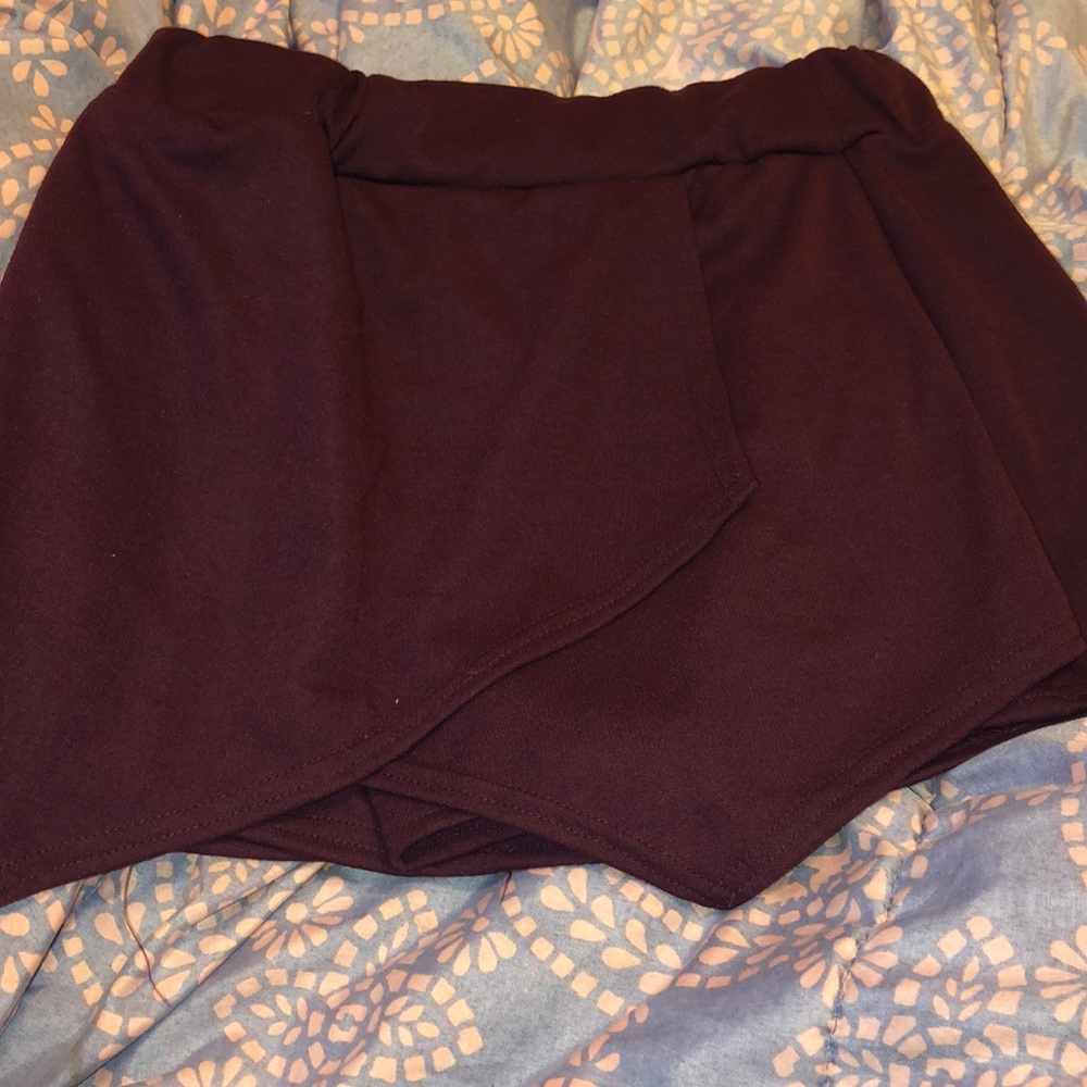 Maroon Skort